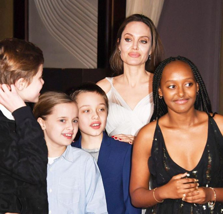 By age, Zahara is the third child of Angelina Jolie and Brad Pitt.